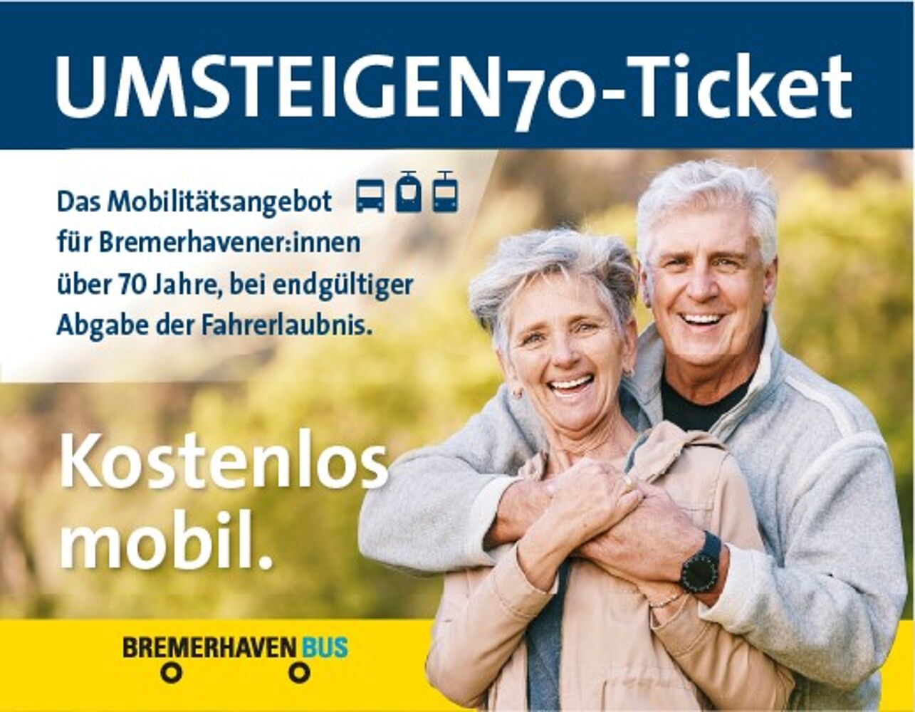 Das UMSTEIGEN70-Ticket