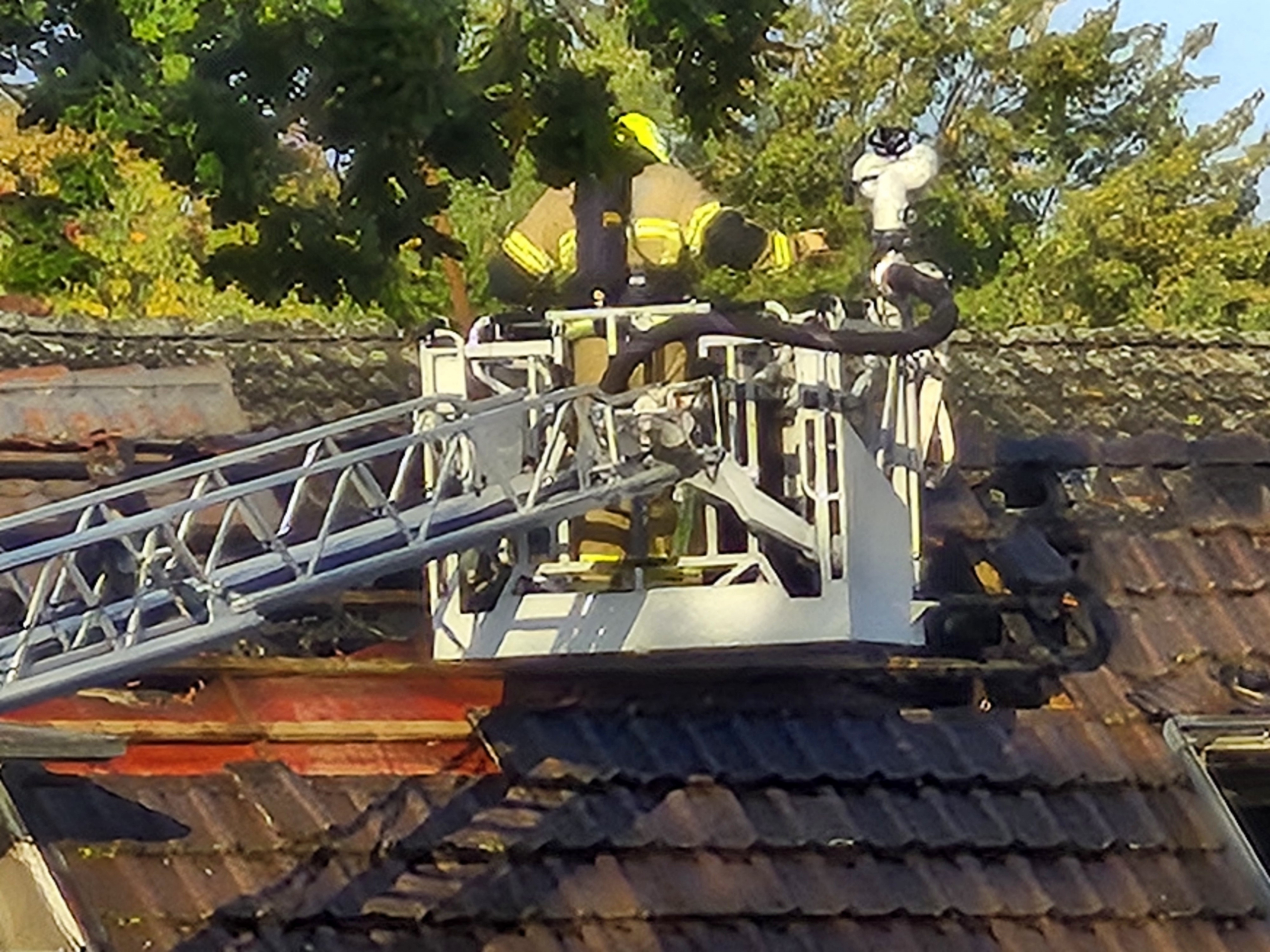 Feuer in Bremen Aumund