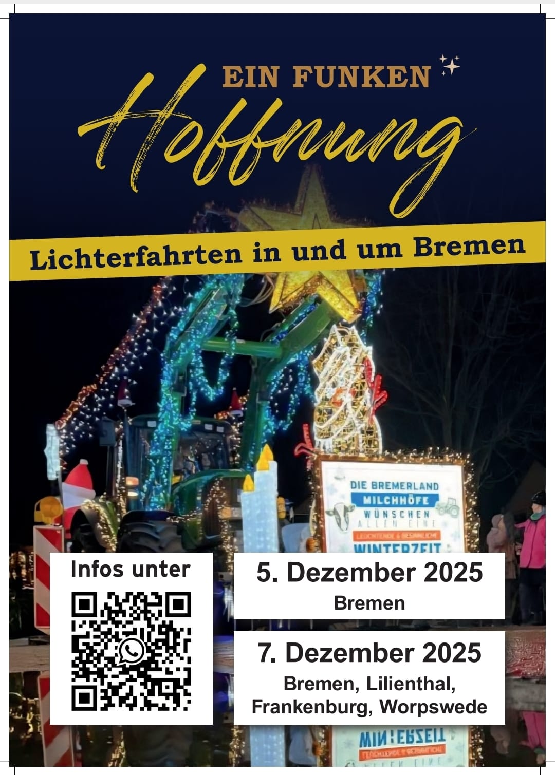 Funklende Tradition Trecker-Lichterfahrten in und um Bremen: alle Infos