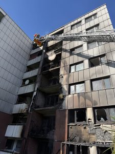 Brandausbreitung über die Fassade