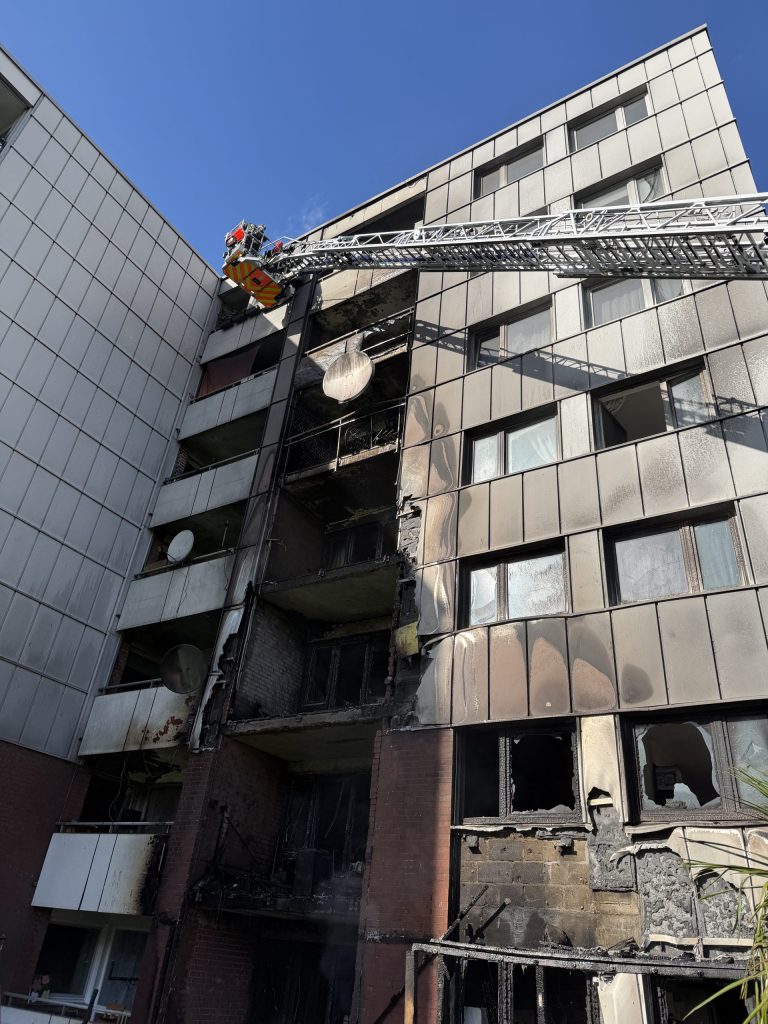 Brandausbreitung über die Fassade